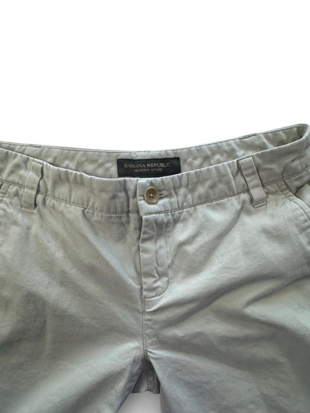 Banana Republic Factory Store Khaki Tan Cotton Chino Pants Size 0 Classic Preppy - Picture 2 of 7
